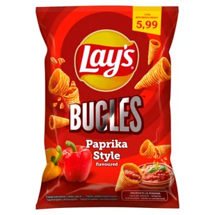 Lay's Bugles Przekąski kukurydziane o smaku papryki 75 g - Chipsy - miniaturka - grafika 1