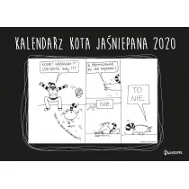 Dwukropek Kalendarz 2020 Ścienny Kota Jaśniepana Magdalena Gałęzia - Kalendarze - miniaturka - grafika 1
