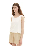 Koszulki i topy damskie - TOM TAILOR Damski 1036893 Top, 10315-Whisper White, XL, 10315 - Whisper White, XL - miniaturka - grafika 1