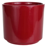 Donice - Osłonka ceramiczna cylinder 994 14 cm winna czerwień Cermax - miniaturka - grafika 1