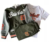 Dresy i komplety dla chłopców - dresy chłopięce komplet dresowy 3 elementy 134/140- 10 lat - F-26 - miniaturka - grafika 1