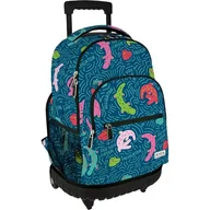 Plecaki szkolne i tornistry - Grafoplás - Plecak szkolny z kółkami, zintegrowany wózek, 52x37x25cm, 29 litrów, podwójne koła, model Roller, kolekcja Alligator Eleny Corredoira, idealny materiał szkolny dla dzieci i szkoły - miniaturka - grafika 1