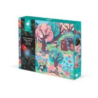 Puzzle - Świecące puzzle z mini-lampką UV Las Janod - miniaturka - grafika 1