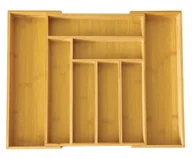 Pudła i pojemniki do przechowywania - Bambusowy wkład do szuflady E8-H57 - miniaturka - grafika 1