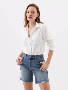 Bluzki damskie - GAP Koszula w kolorze białym - grafika 1