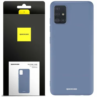 Spacecase Etui Silicone Case Galaxy A71 blue - Etui i futerały do telefonów - miniaturka - grafika 1