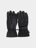 Rękawice narciarskie - 4F Rękawice snowboardowe Thinsulate membrana 10000 męskie - czarne XL - miniaturka - grafika 1