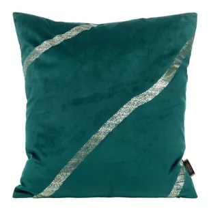 Euro Firany Poszewka 45 x 45 Eurofirany Velvet Blink 34 C.Turkus 1224546 - Poszewki na poduszki - miniaturka - grafika 1