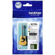 Tusze oryginalne - Tusz Oryginalny Brother LC-421 XL CMYK (LC-421XLVAL) - miniaturka - grafika 1