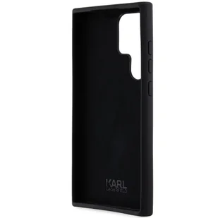 Karl Lagerfeld KLHCS23LSMHCNPK S23 Ultra S918 czarny/black hardcase Silicone Choupette Metal Pin - Etui i futerały do telefonów - miniaturka - grafika 7