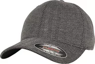 Czapki damskie - Flexfit Czapka Herringbone Melange Baseball Cap wielokolorowa czarny/szary S-M 6277HM - miniaturka - grafika 1
