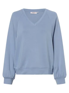 Msch Copenhagen Bluza damska - MSCHNelina Kobiety wiskoza niebieski jednolity, XS/S - Bluzy damskie - miniaturka - grafika 1