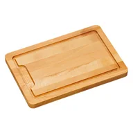 Pozostałe akcesoria kuchenne - Kesper 85100 deska do krojenia 32 x 21 x 2 cm z drewna bukowego, brązowy, 32 x 21 x 2 cm 85100 - miniaturka - grafika 1