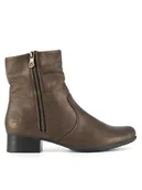 Botki damskie - Rieker Botki 78656-90 Brązowy - miniaturka - grafika 1