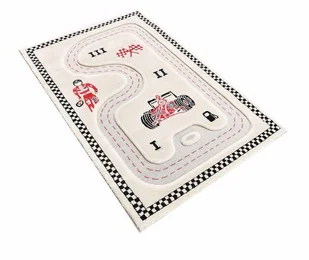 IVI Carpets Carpets, Dywan dziecięcy, 3D, Formuła 1, Kremowy, 100x150 cm - Dywany dla dzieci - miniaturka - grafika 1