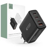 Ładowarki do telefonów - Ładowarka sieciowa Tech-protect nc100w-gan 4-port network charger PD100w/QC3.0 black - miniaturka - grafika 1