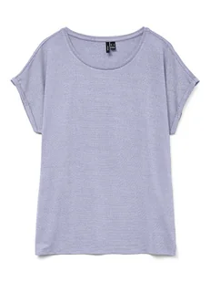Vero Moda Koszulka w kolorze fioletowym - Koszulki i topy damskie - miniaturka - grafika 1