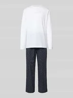 Piżamy męskie - Piżama z wyhaftowanym logo - miniaturka - grafika 1