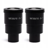Mikroskopy i lupy - Okular Soczewka do Mikroskopu Stereoskopowego WF20X/10 2szt. - miniaturka - grafika 1