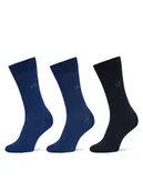 Skarpetki męskie - Calvin Klein Zestaw 3 par wysokich skarpet męskich 701235981 Granatowy - miniaturka - grafika 1