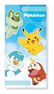 Duży ręcznik bawełniany kąpielowy plażowy 70x140 pokemon pikachu spirgatito - Ręczniki - miniaturka - grafika 1