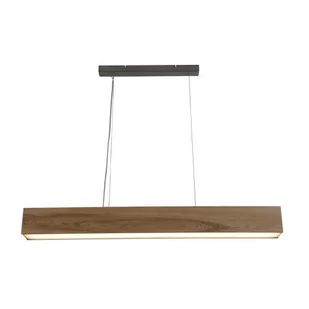 Searchlight Lampa wisząca LED Ash z kloszem z jasnego drewna - Lampy sufitowe - miniaturka - grafika 1