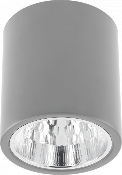 Lampa sufitowa GTV Oprawa Sufitowa Szara Drago 60W E27 240V Ip20 133X148Mm Os-Drago14-80 Gtv