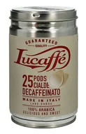 Kawa w kapsułkach i saszetkach - Kawa w saszetkach ESE bezkofeinowa Lucaffe Decaffeinato - 25 sztuk - miniaturka - grafika 1