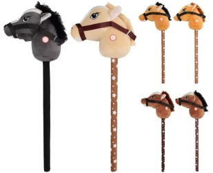 Pluszak Kon Na Kiju z Glosem 70cm Mix6 Mc Ht 50 - Maskotki i pluszaki - miniaturka - grafika 1