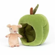 Maskotki i pluszaki - Jellycat MASKOTKA Świnka Brambling w zielonym jabłku - 18 cm BRAM2P - miniaturka - grafika 1