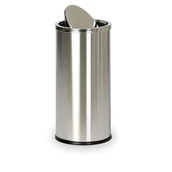 Kosze biurowe - B2B Partner Kosz do biura na śmieci, 670 x 300 x 300 mm, nierdzewny matowy A-186 - miniaturka - grafika 1