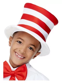Czapki dla dzieci - Smiffys Smiffy's 52511 Smiffys czapka dziecięca, w paski, uniseks, czerwona, rozmiar uniwersalny 52511 - grafika 1