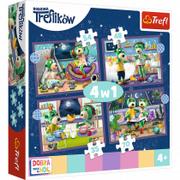 Puzzle - Trefl PAP Puzzle 4w1 (35,48,54,70) Trefliki przed snem Dobranoc, Trefliki na noc 34399 - PAP - miniaturka - grafika 1