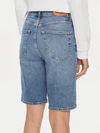 Spodenki damskie - Tommy Hilfiger Szorty jeansowe WW0WW41323 Niebieski Slim Fit - miniaturka - grafika 1