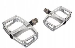 Pedały MTB aluminium WELLGO platforma srebrne para - Pedały rowerowe - miniaturka - grafika 1