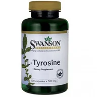 Układ nerwowy - Swanson, Usa L-Tyrozyna 500 mg - suplement diety 100 kaps. - miniaturka - grafika 1