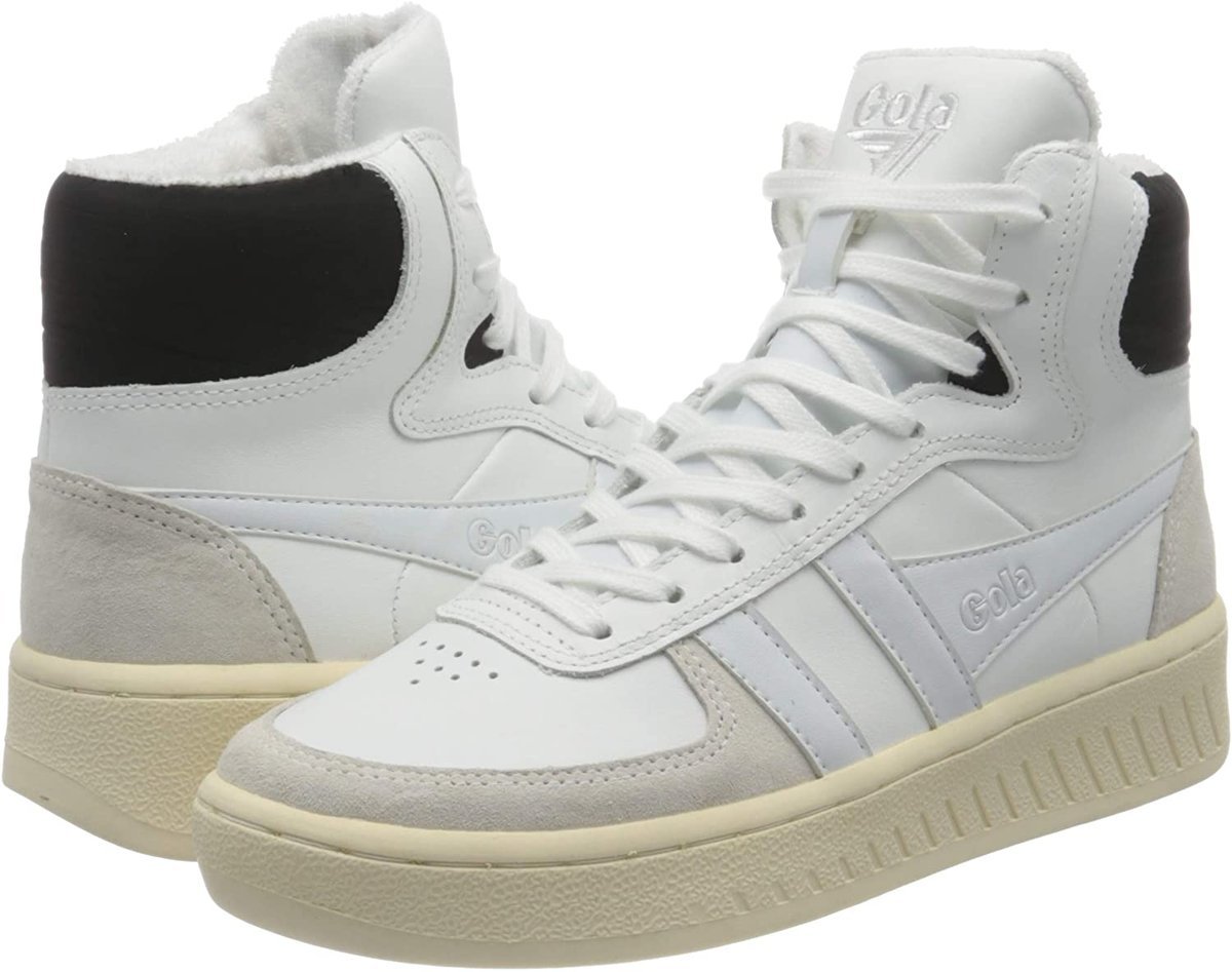 Damskie Trampki Gola Slam High Wysokie Białe r.38