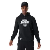 Bluzy męskie - New Era Męska bluza z kapturem Nfl Script Graphic Hoody Lasrai Blkwhi Las Vegas Raiders - miniaturka - grafika 1