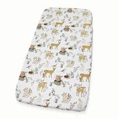 Prześcieradła - PRZEŚCIERADŁO 120x200 cm Z GUMKĄ DO ŁÓŻKA WZORY BAWEŁNA Kerstin - miniaturka - grafika 1