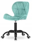 Fotele i krzesła biurowe - Krzesło obrotowe tapicerowane welurowe VASTO OFFICE VELVET MINT SMOKE - miniaturka - grafika 1