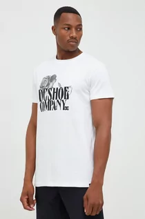 Koszulki męskie - DC t-shirt bawełniany kolor biały z nadrukiem - grafika 1