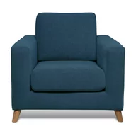 Fotele - Ciemnoniebieski fotel Faria – Scandic - miniaturka - grafika 1