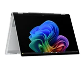 Laptopy 2w1 - HP OmniBook X Flip Next Gen AI 16-as0021nw Copilot+ PC Intel Core Ultra 5 226V Hybryda (2w1) (16") Ekran 2K 16 GB LPDDR5x-SDRAM 1 TB SSD Wi-Fi 7 (802.11be) Windows 11 Home Srebrny - miniaturka - grafika 1