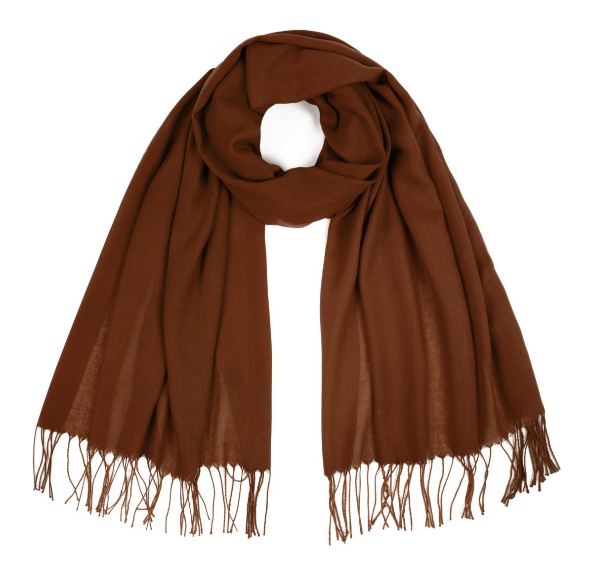 Szalik Damski Miękki Z Frędzlami Klasyczny Cienki Elegancki Wiosenny Jesień