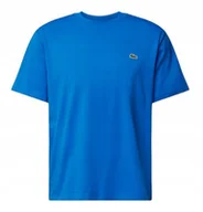Koszulki męskie - T-shirt męski z naszywką LACOSTE TH7318 rozmiar XL, niebieski - miniaturka - grafika 1