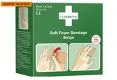 Apteczki i materiały opatrunkowe - Bandaż Z Pianki Cederroth Soft Foam Bandage Beige, 6 Cmx450Cm - miniaturka - grafika 1