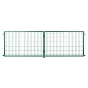 Bramy garażowe - NATERIAL Brama dwuskrzydłowa Modus 4x1.2 m zielona - miniaturka - grafika 1