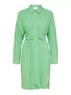 Koszule damskie - Bestseller A/S Damska koszula Slfviva-Tonia Long Linen Shirt B, Absinthe Green, 42 - miniaturka - grafika 1