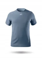Koszulki męskie - Zhik Koszulka Męska Sportowa Ochrona UPF50+ Wodoodporna Xwr Szara 2XL - miniaturka - grafika 1