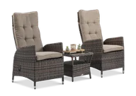 Meble ogrodowe - Zestaw Wypoczynkowy Malta Duo Brown - miniaturka - grafika 1